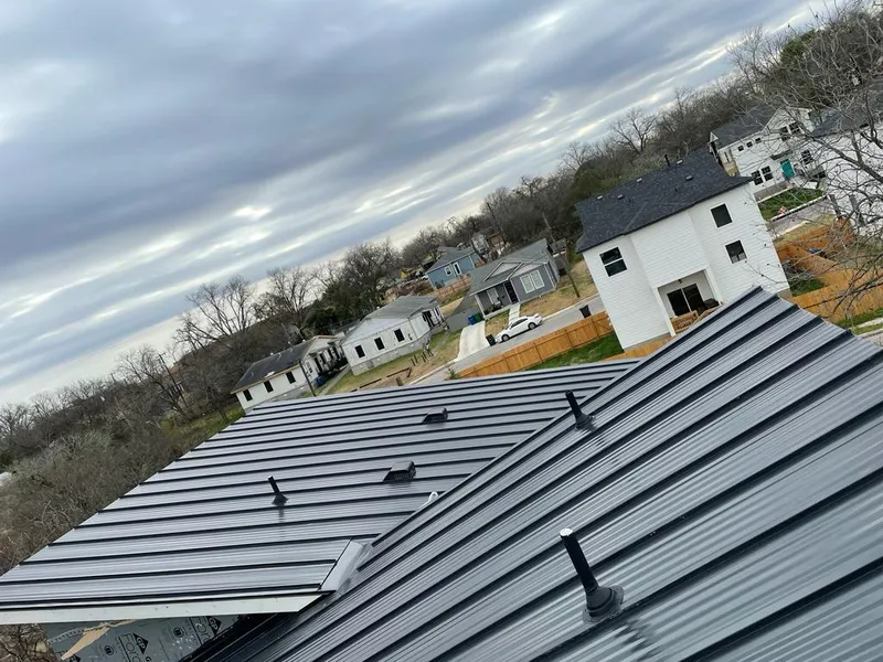 Standing seam metal roof panels with vents for Skylight Repair in Eagle Pass